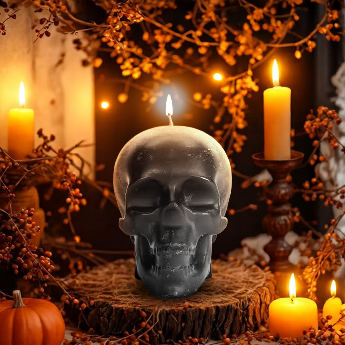 Skull Statue Candle