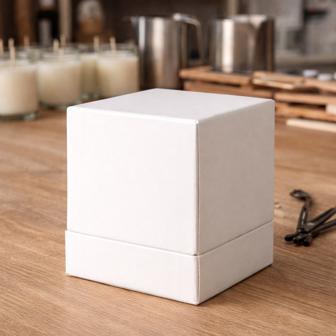 8oz Heavy Rocks Candle Hard Rigid Box