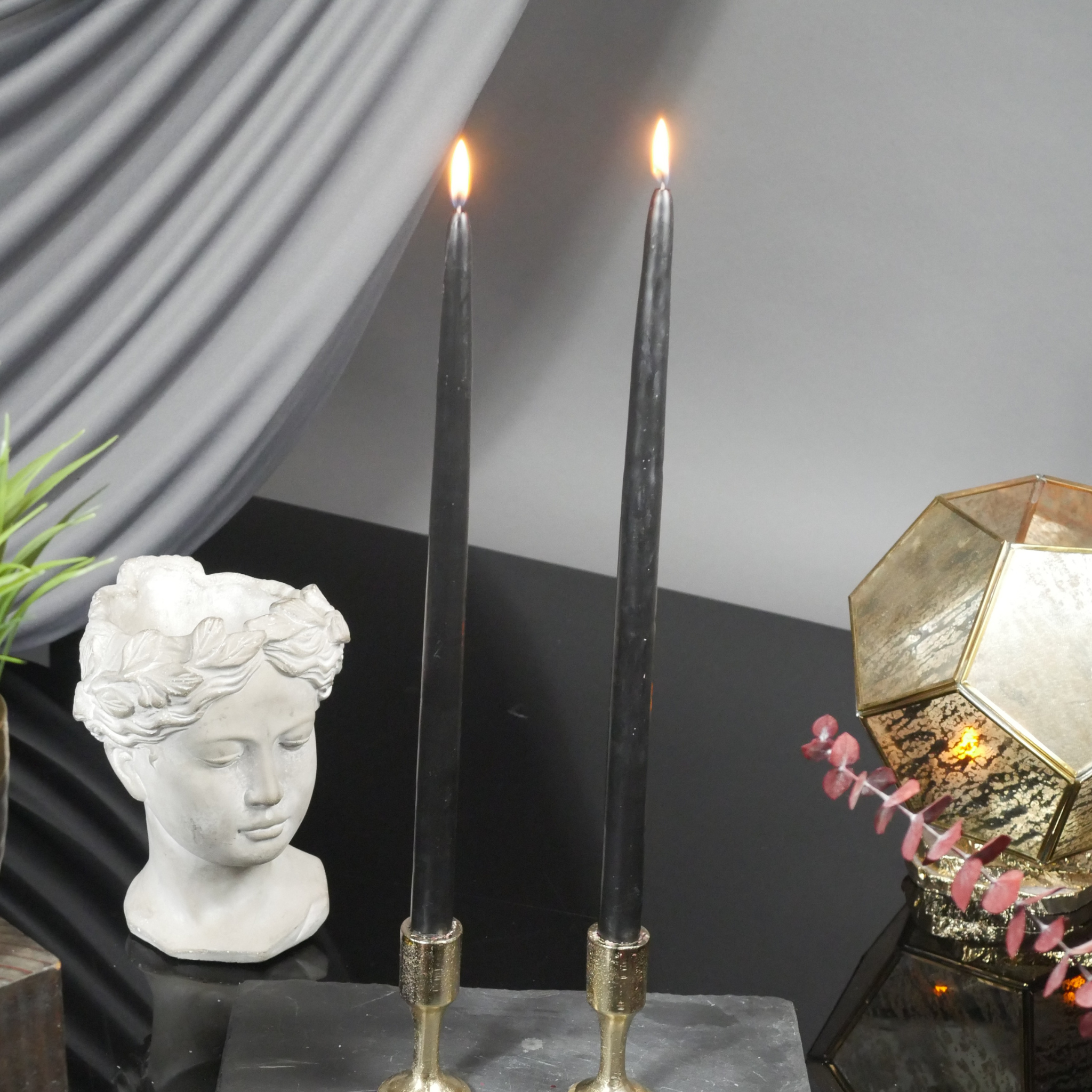 15" Joint Wick Black Pair Candle