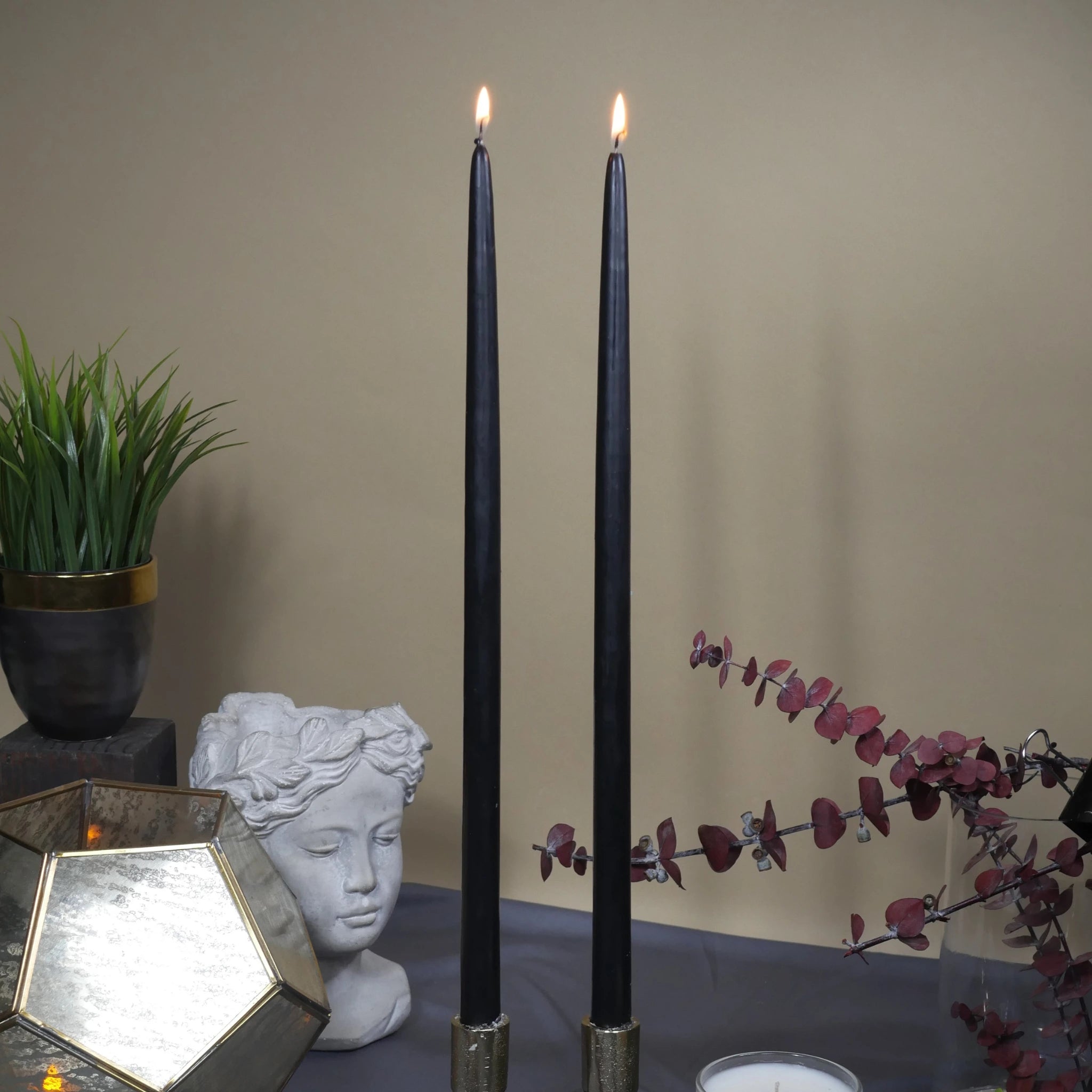 18" Joint Wick Black Pair Candle