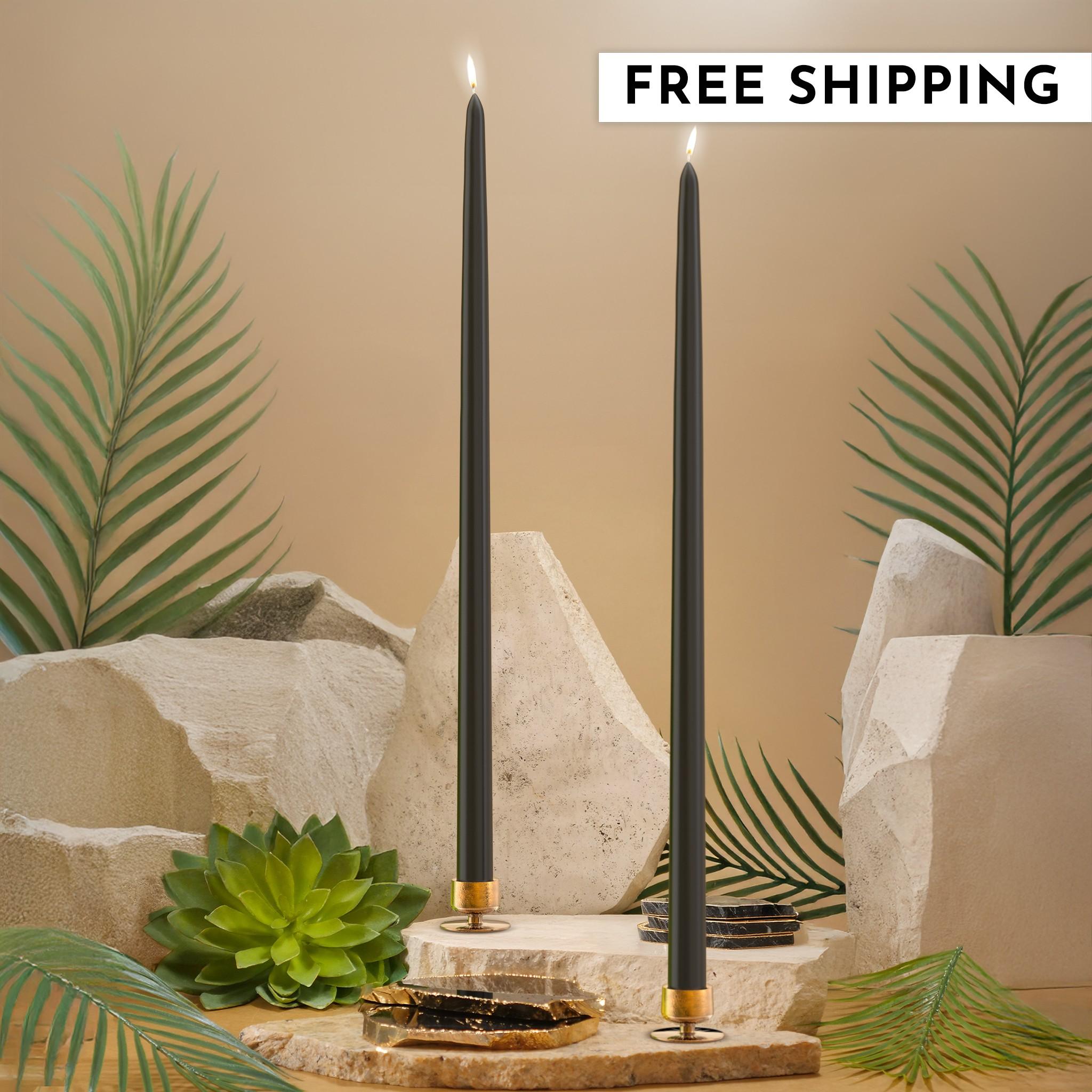 18" Joint Wick Black Pair Candle