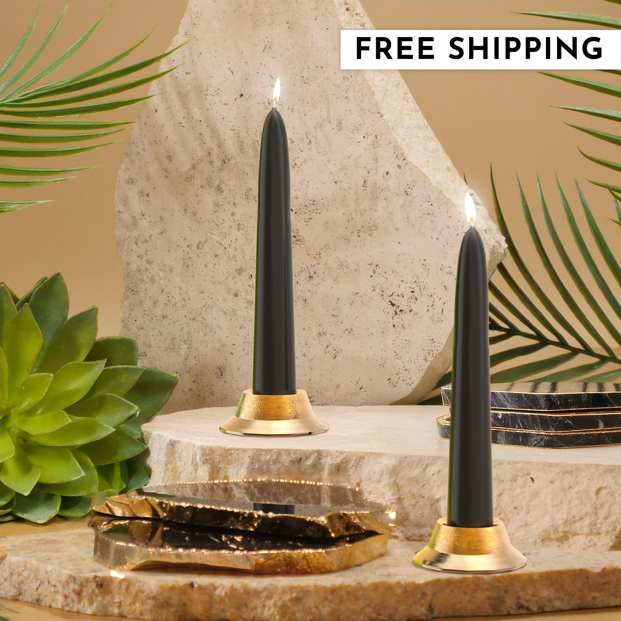 6" Joint Wick Black Pair Candle