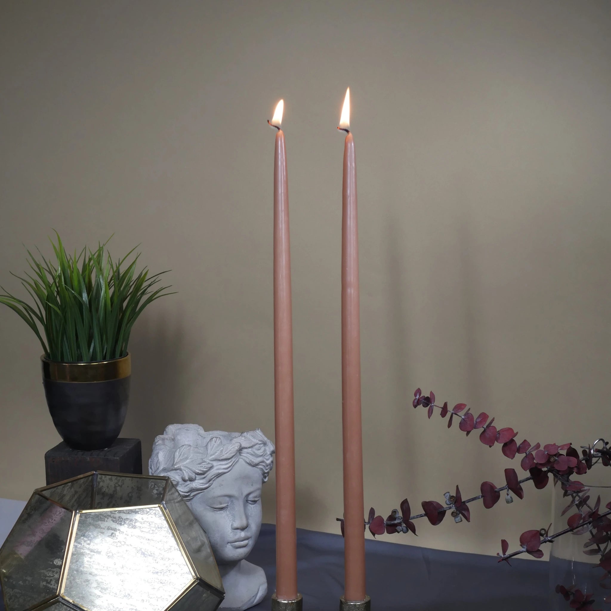 18" Joint Wick Brown Pair Candle