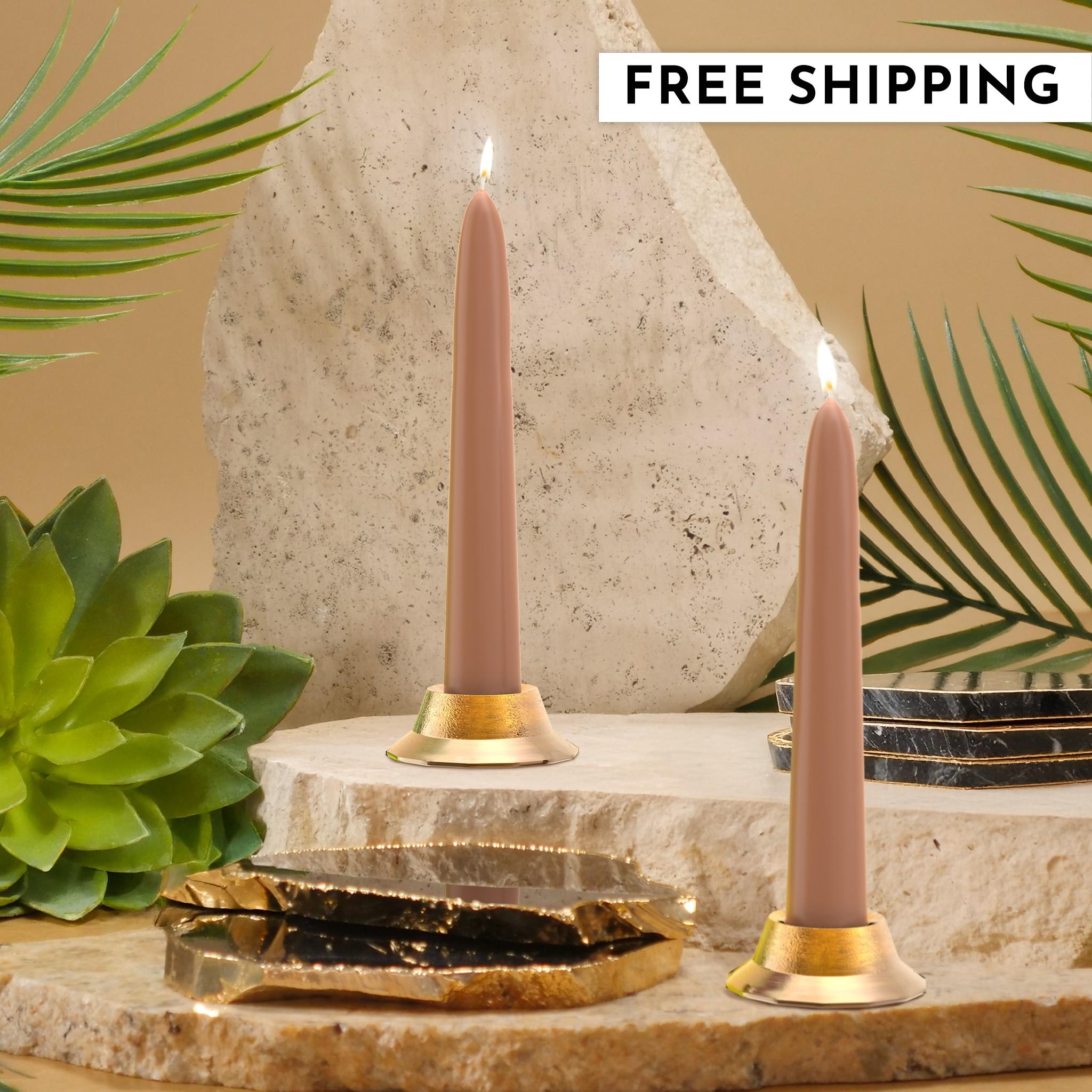 6" Joint Wick Brown Pair Candle