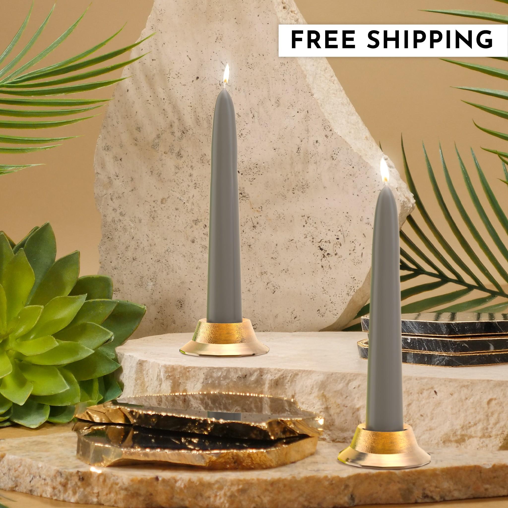 6" Joint Wick Charcoal Pair Candle