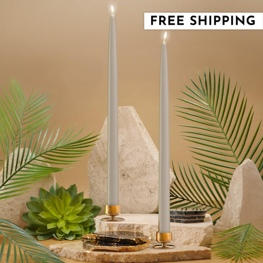 15" Joint Wick Grey Pair Candle