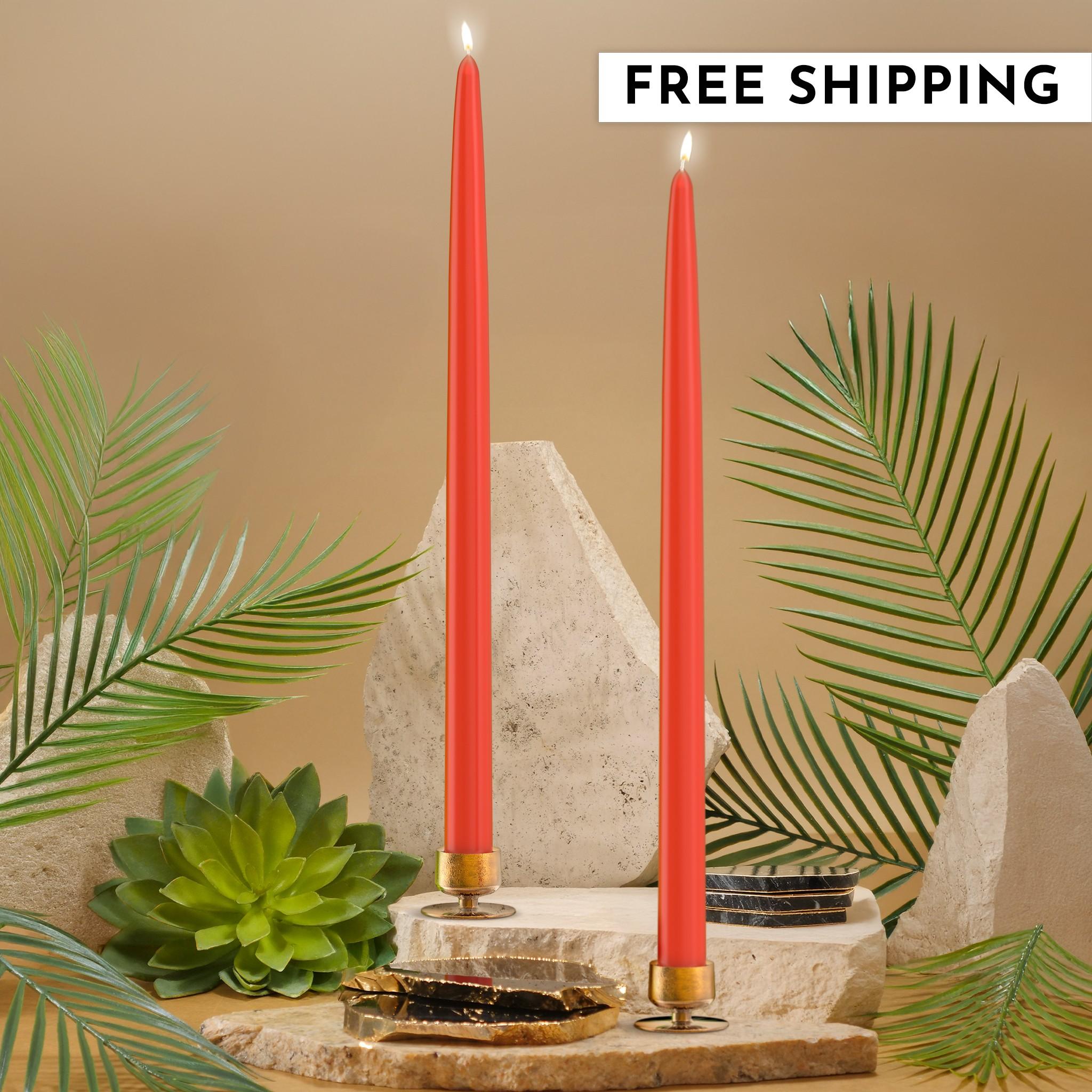 15" Joint Wick Red Pair Candle