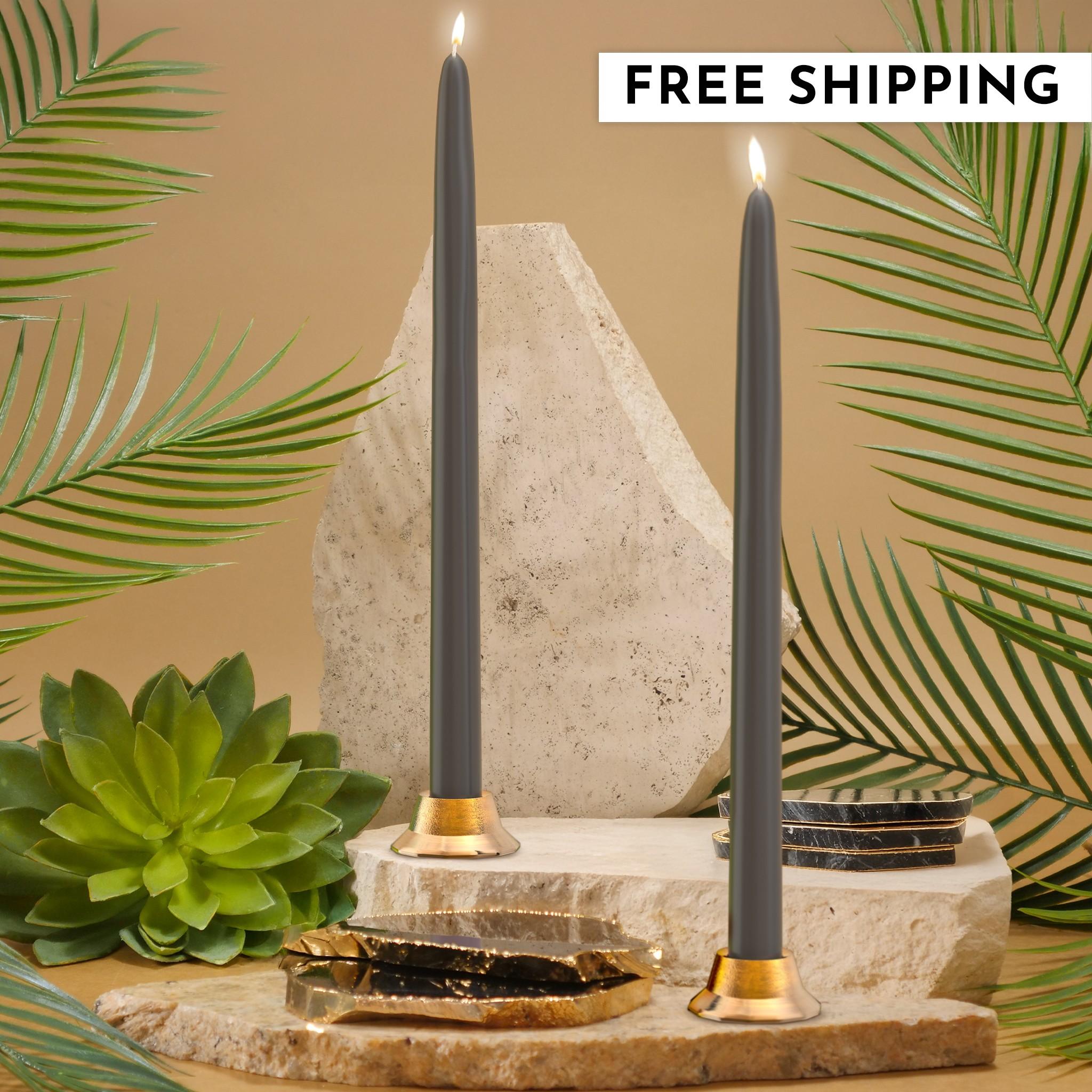 12" Joint Wick Charcoal Pair Candle