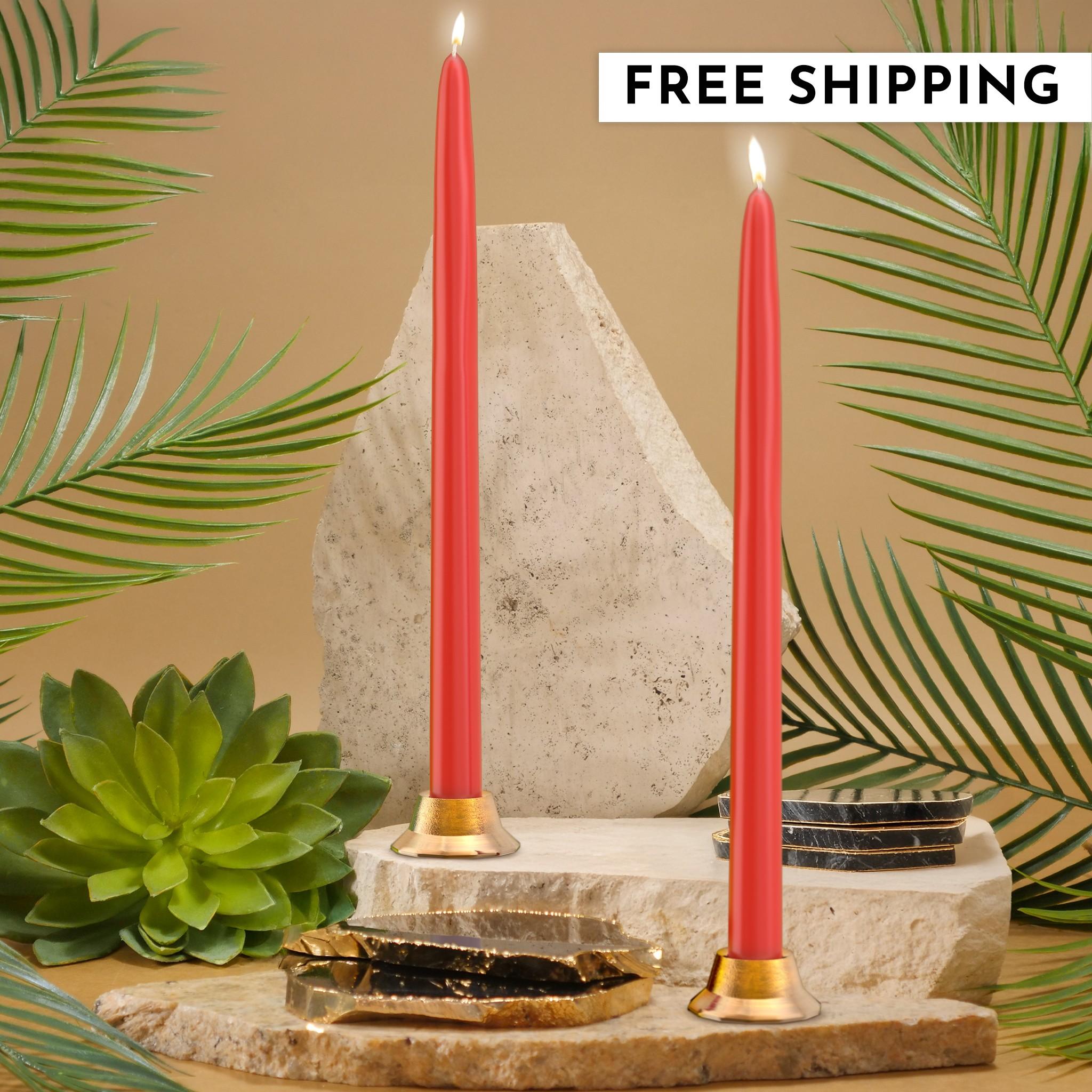 12" Joint Wick Red Pair Candle