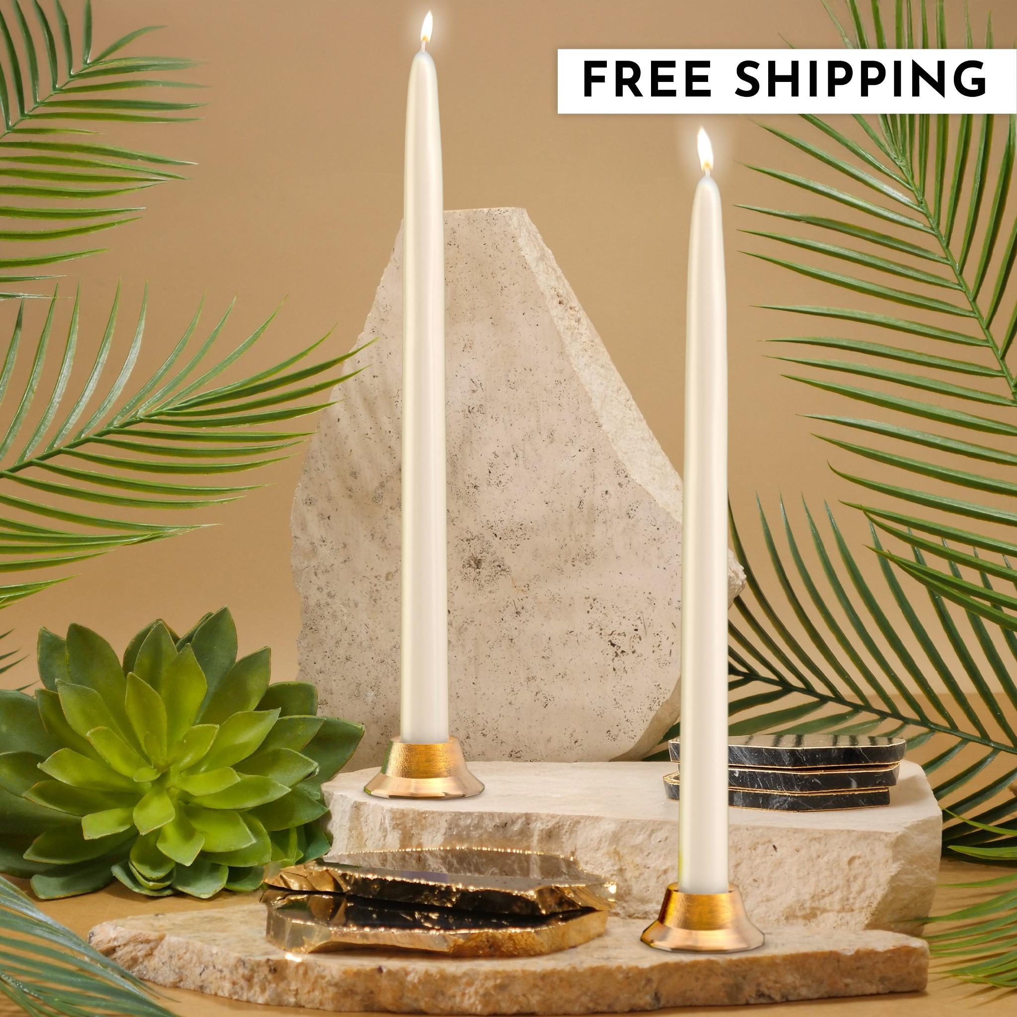 12" Joint Wick White Pair Candle