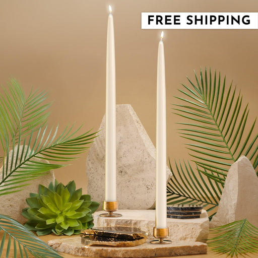 15" Joint Wick White Pair Candle