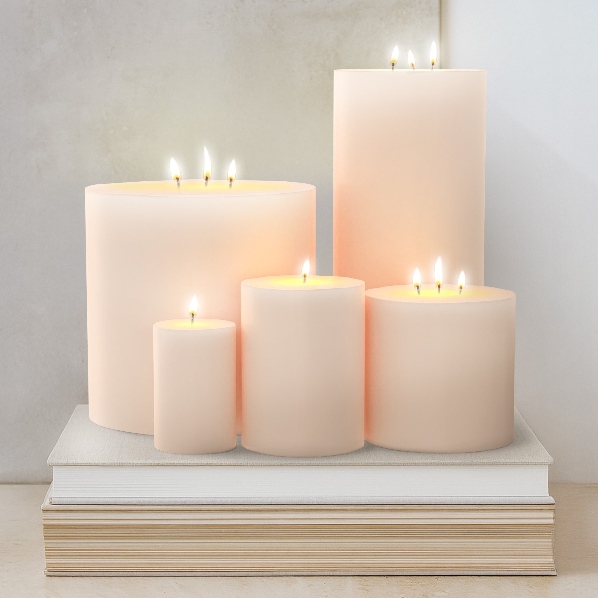 Ivory Pillar Candles