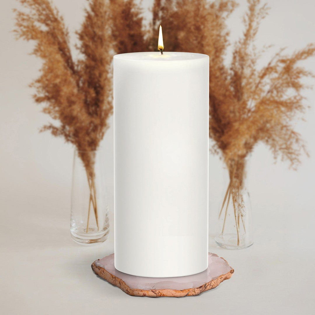 White Pillar Candles