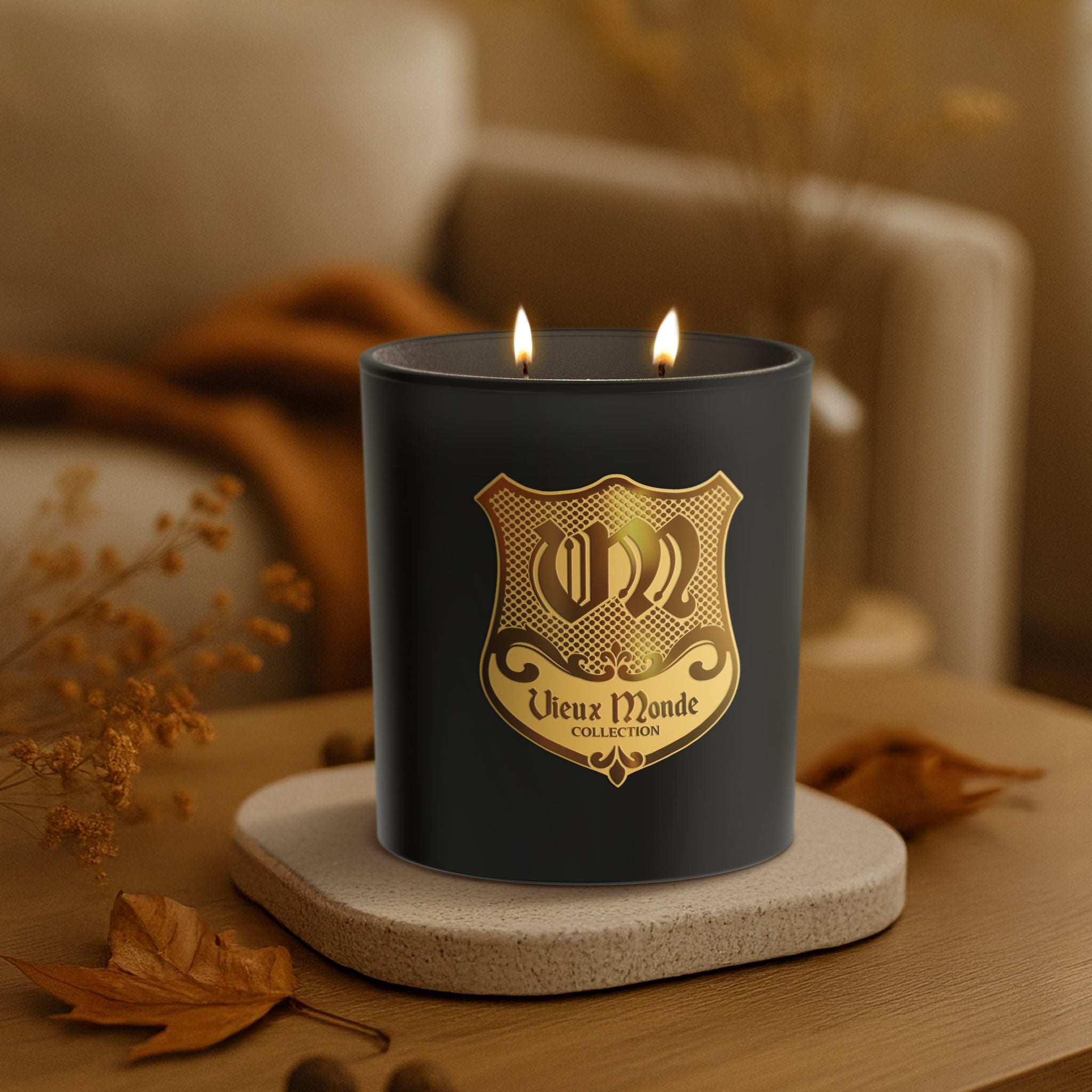 11oz Vieux Monde Tobacco Fireside Candle