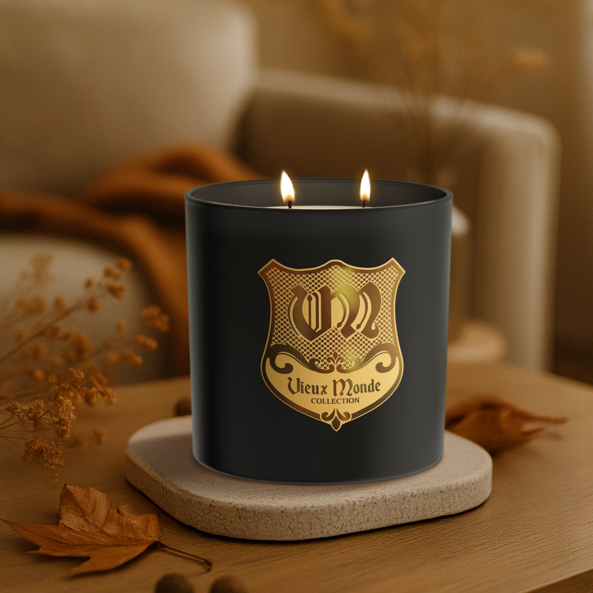 15oz Vieux Monde Tobacco Fireside Candle