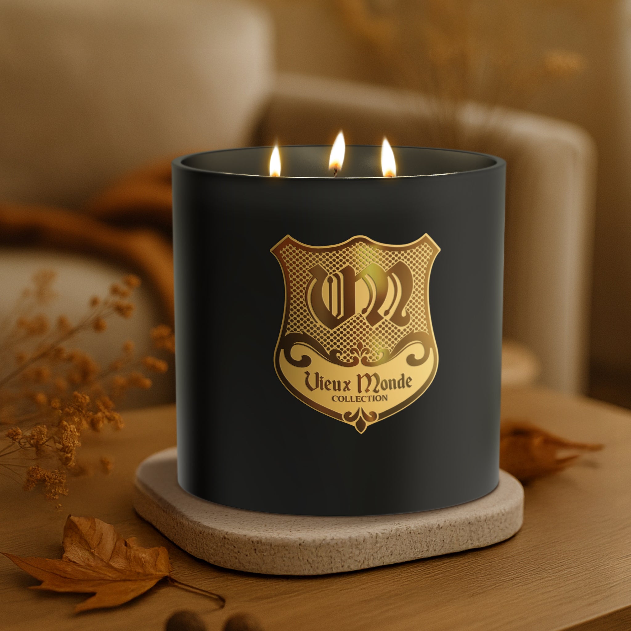 24oz Vieux Monde Tobacco Fireside Candle