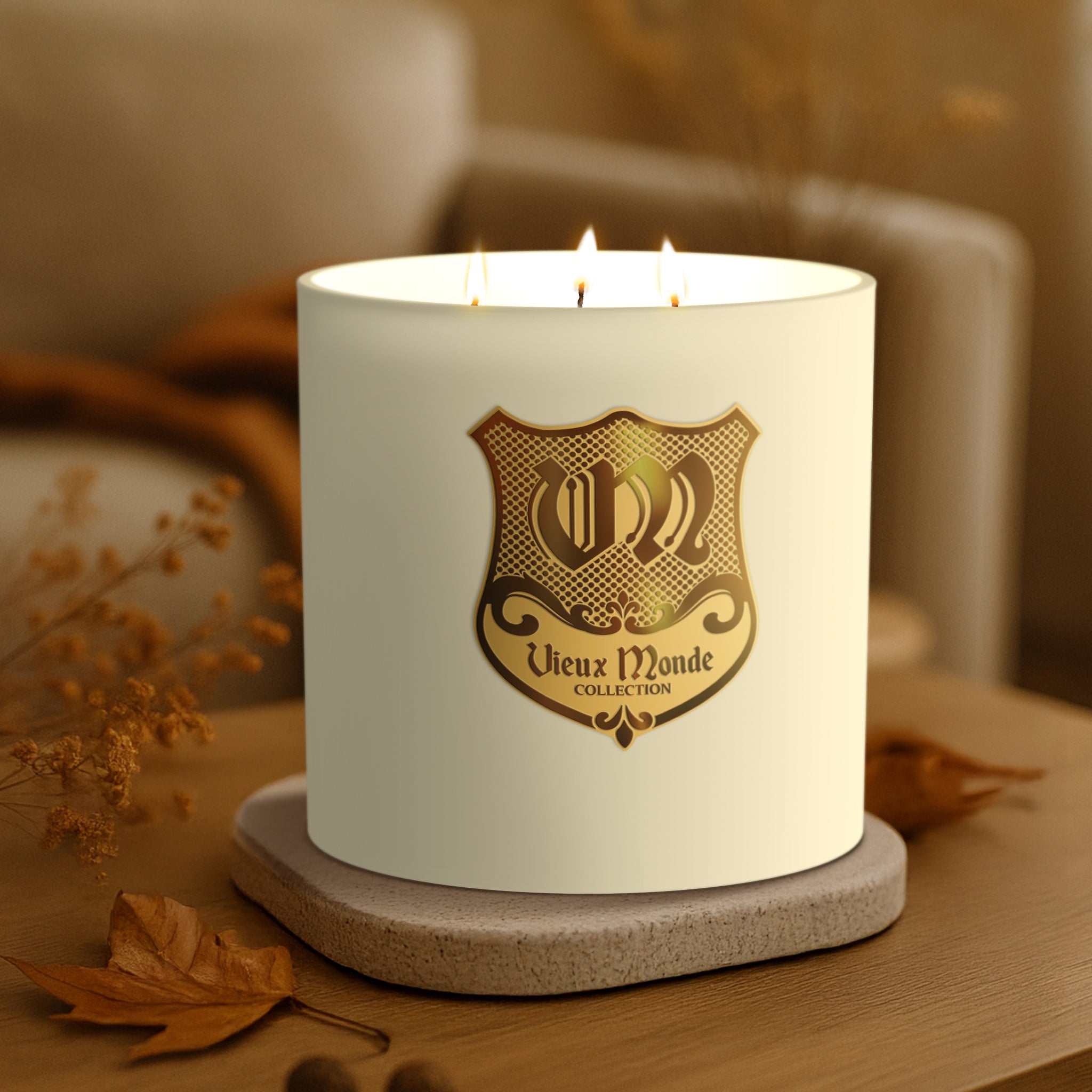 24oz Vieux Monde Pumpkin Spice Candle