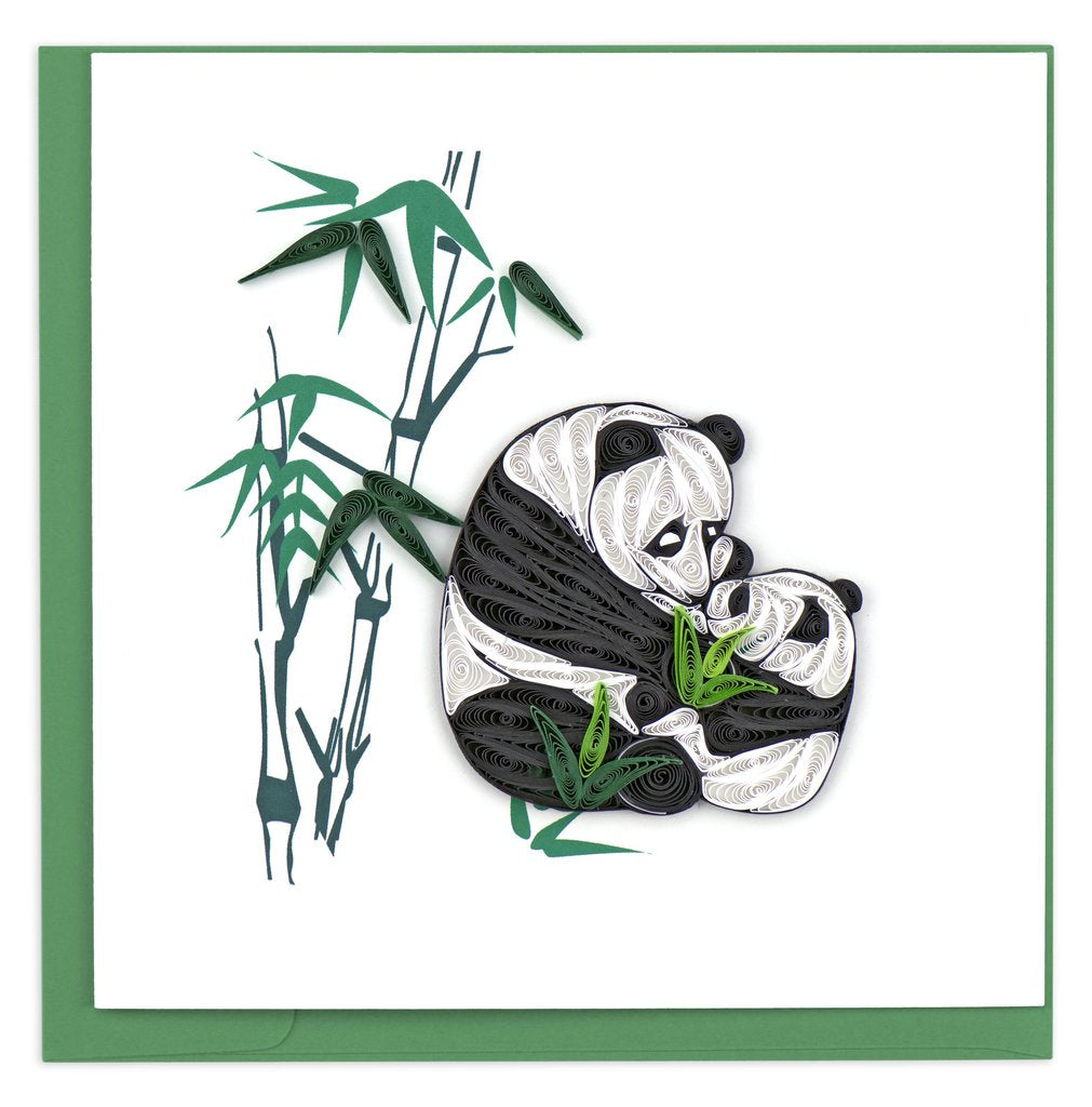 Message Card Two Pandas