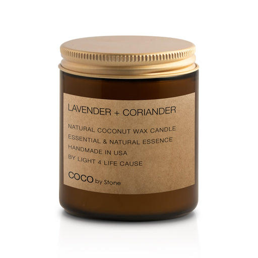 7.2oz Lavender + Coriander Coconut Wax Candle