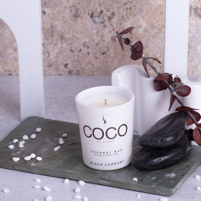 Black Currant Coconut Wax Candle — Stone Candles