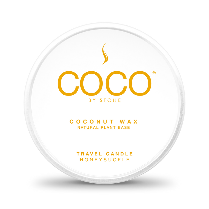3.5oz Honeysuckle Coconut Wax Travel Tin Candle