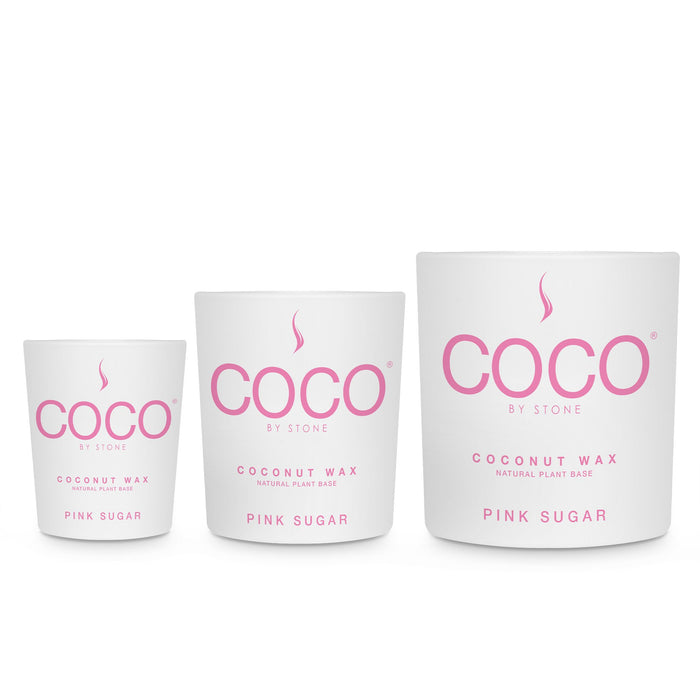 Coco by Stone Candles Pink Sugar Group Front