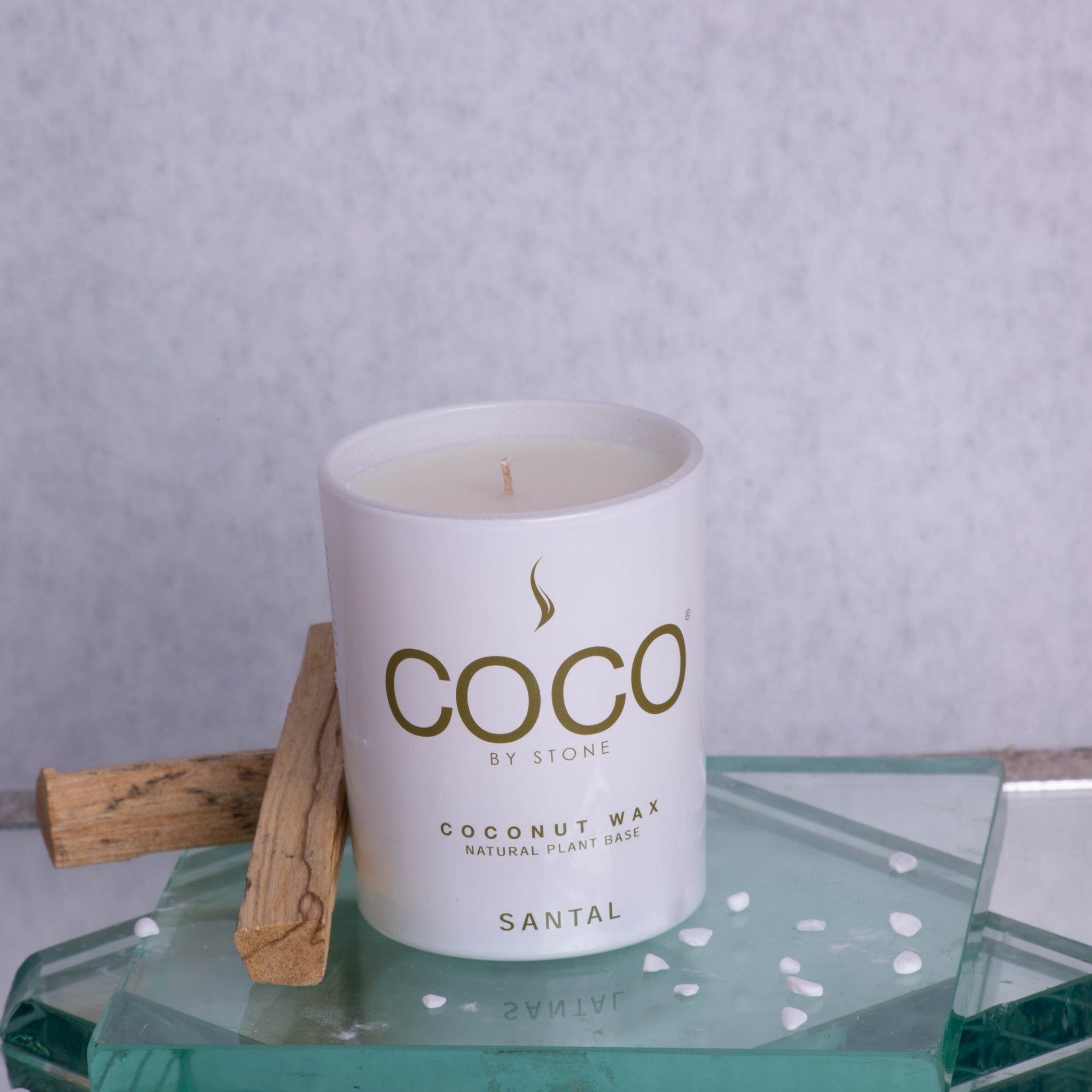 Santal Coconut Wax Candle — Stone Candles
