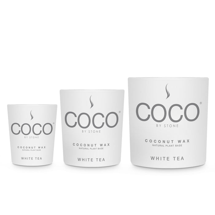 Coco by Stone Candles White Tea Group Front