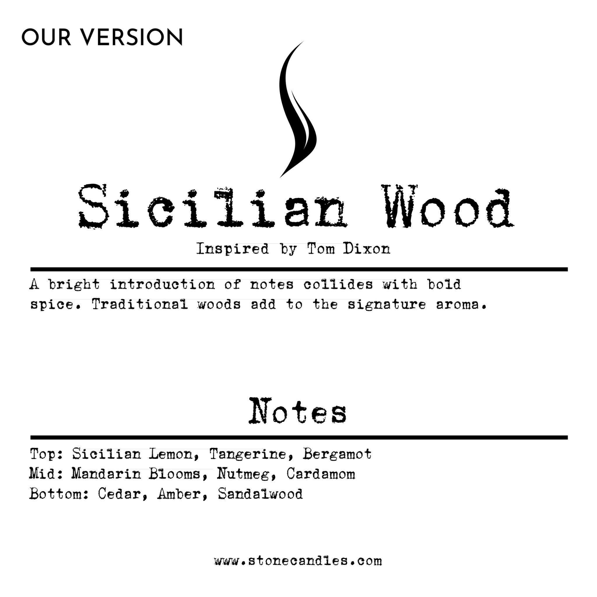 Sicilian Wood (our version) Sample Scent Strip