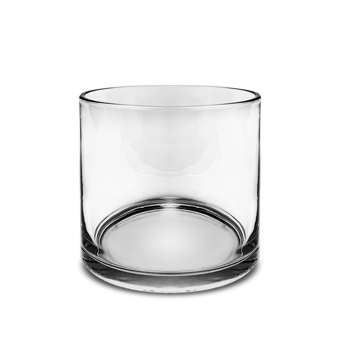Clear Heavy Rocks Candle Glass (New)