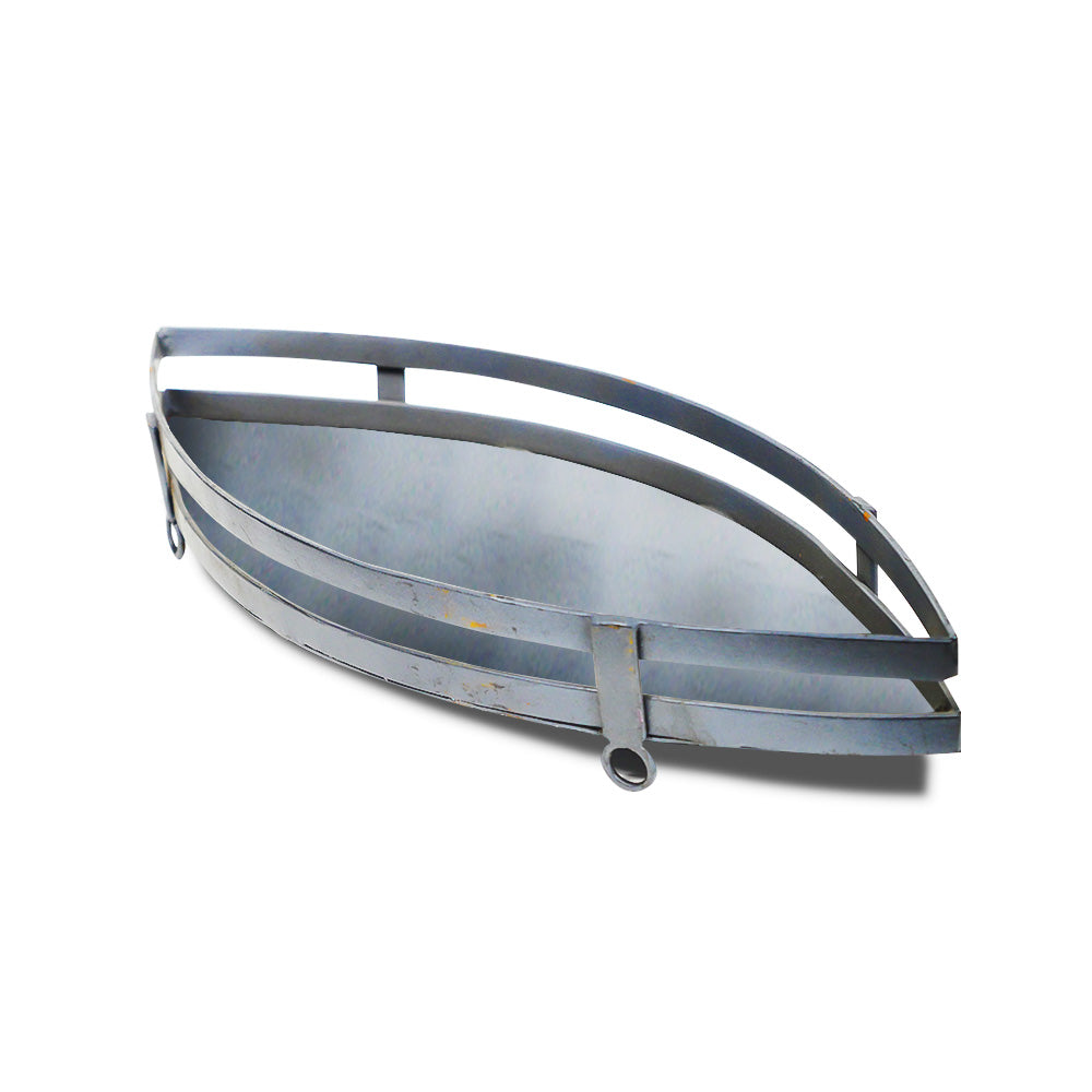 Elliptical Wrought Iron Candle Stand Gray