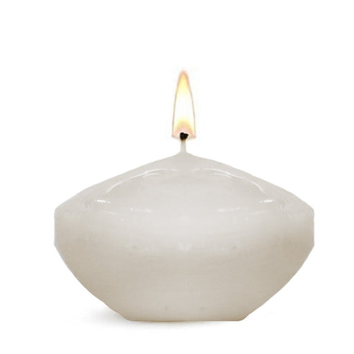 Stone Candles Floater Ivory 1"