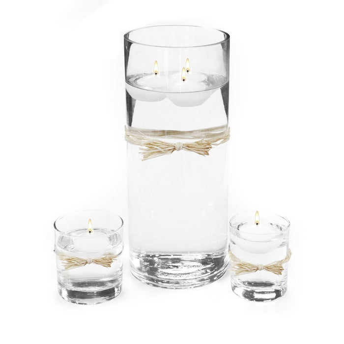Stone Candles Floater Ivory