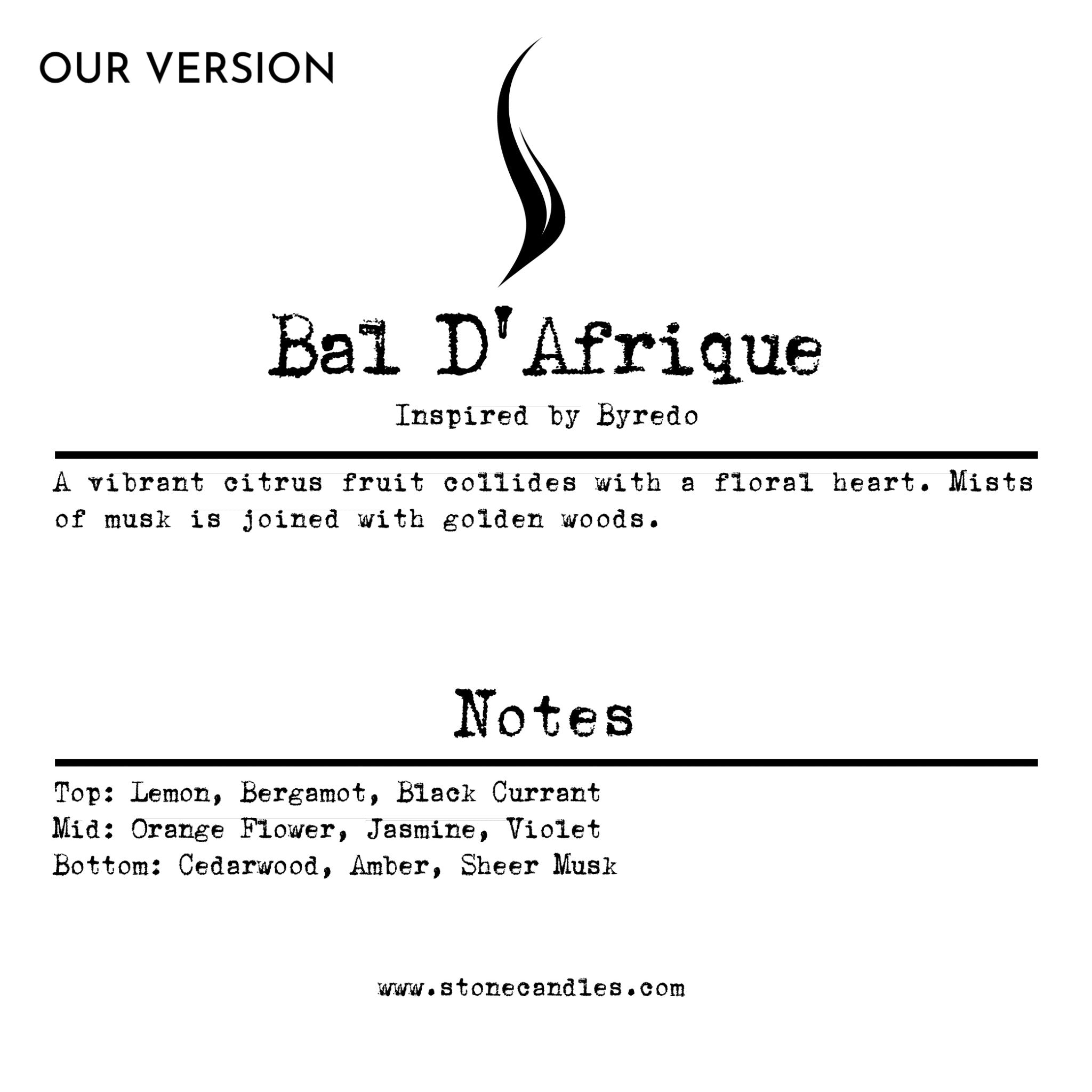 Bal D'Afrique (our version) Sample Scent Strip