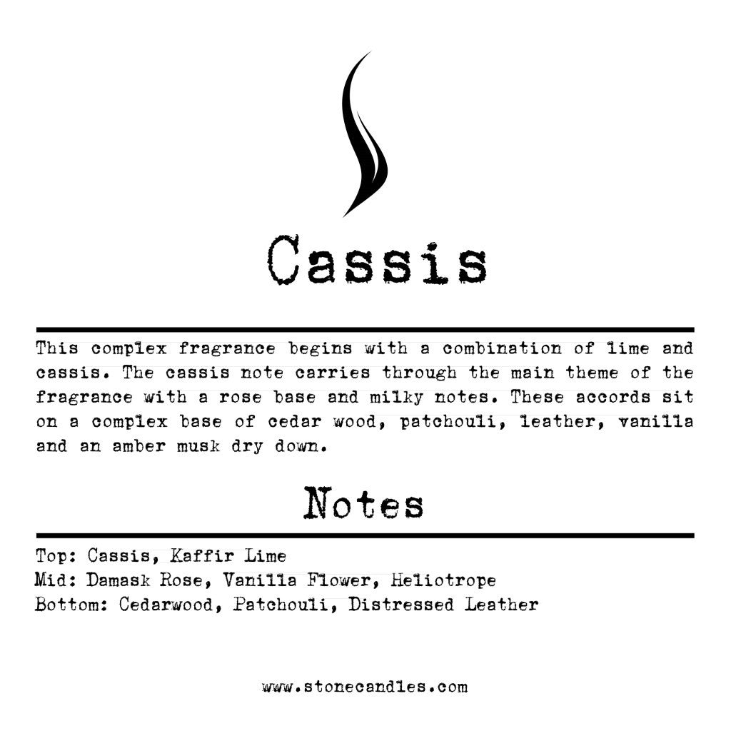 Cassis Sample Scent Strip — Stone Candles