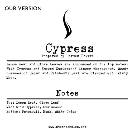 Cypress (our version) Sample Scent Strip
