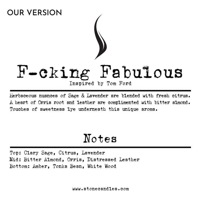 F-cking Fabulous (our version) Sample Scent Strip