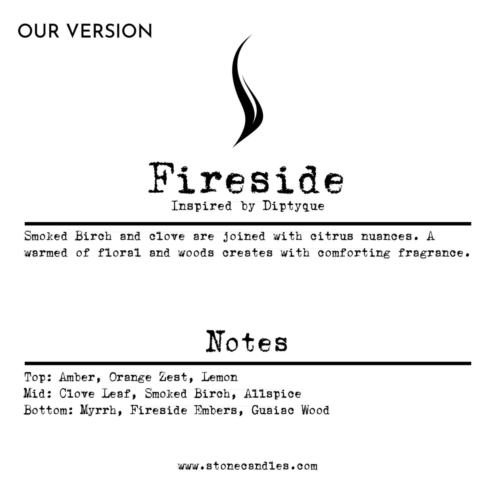 Fireside (our version) Sample Scent Strip
