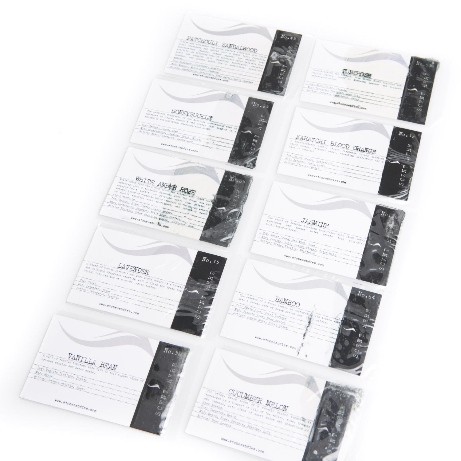 Stone Candles Scent Strip Kieffer Lime Lychee