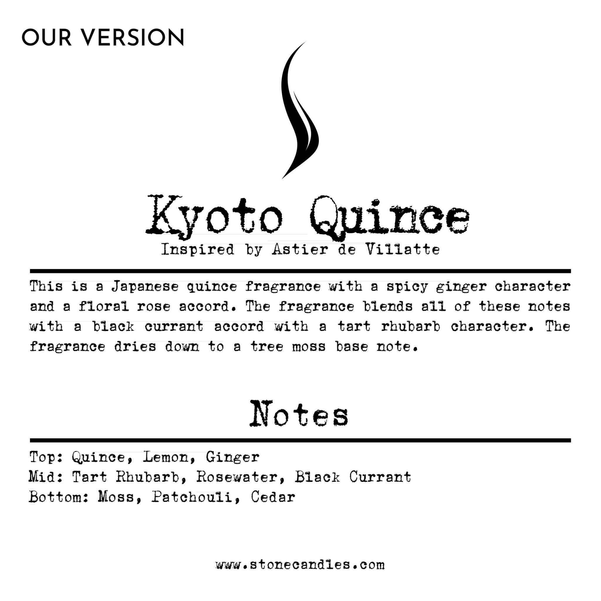 Kyoto Quince (our version) Sample Scent Strip