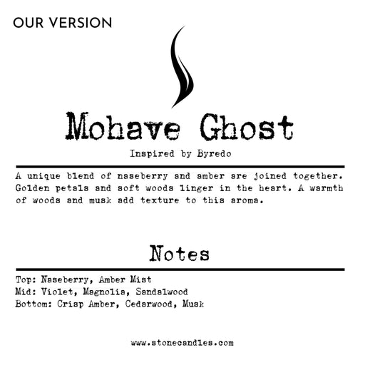 Mohave Ghost (our version) Sample Scent Strip