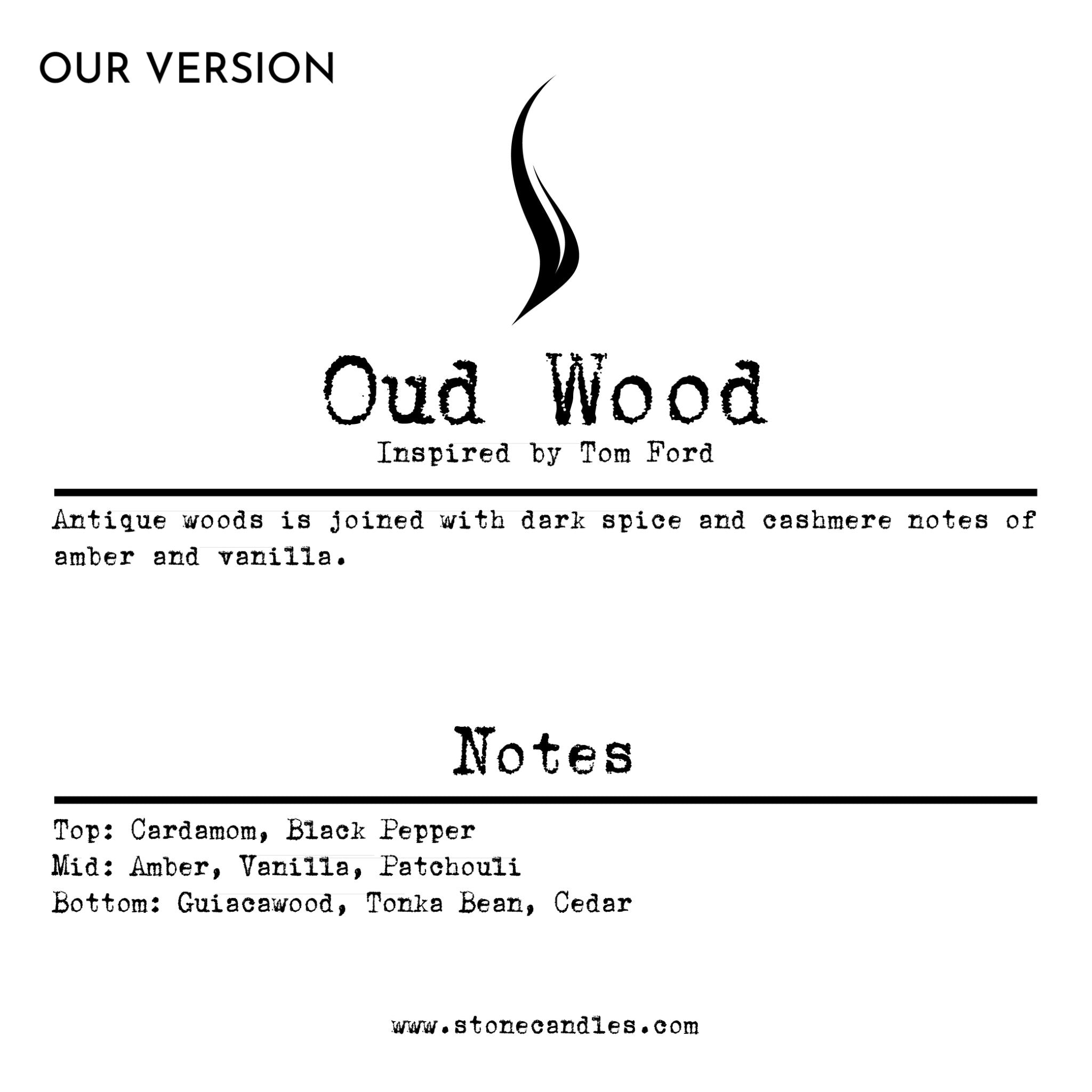 Oud Wood (our version) Sample Scent Strip