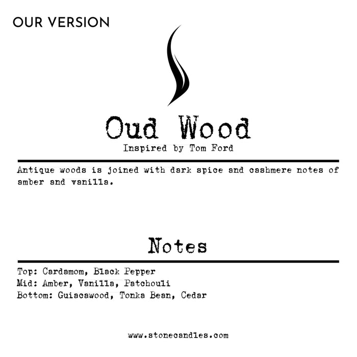 Oud Wood (our version) Sample Scent Strip