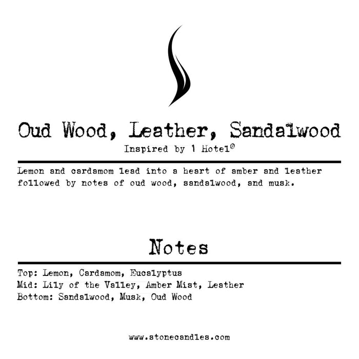 Oud Wood | Leather | Sandalwood (our version) Sample Scent Strip