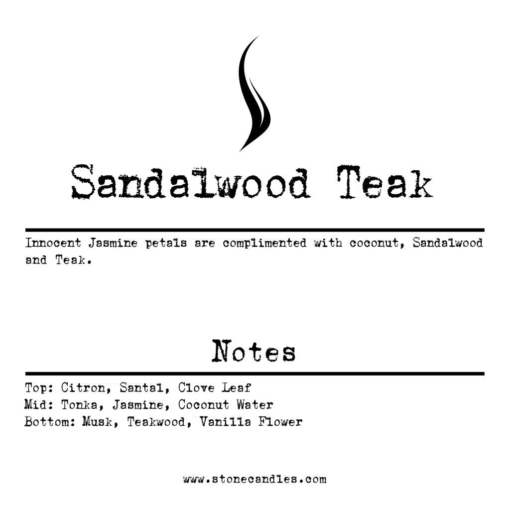 Sandalwood Teak Sample Scent Strip