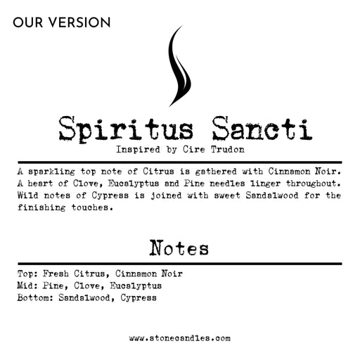 Spiritus Sancti (our version) Sample Scent Strip