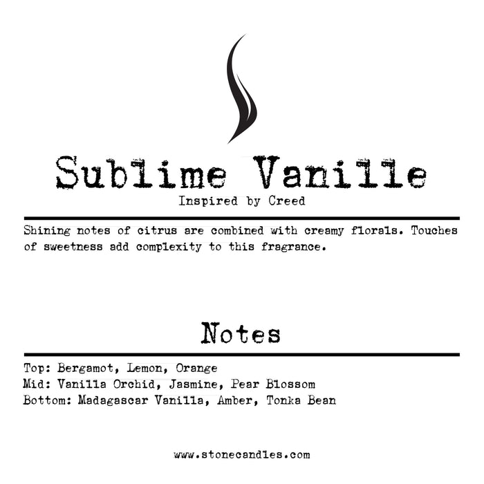 Stone Candles Scent Strip Sublime Vanille (Inspired by Creed)