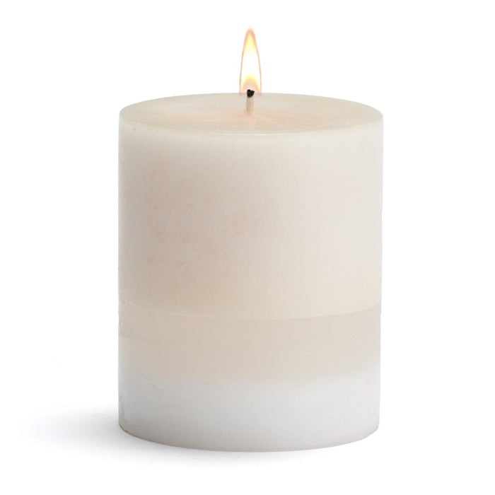 Stone Candles Scented Pillar Amber Rose