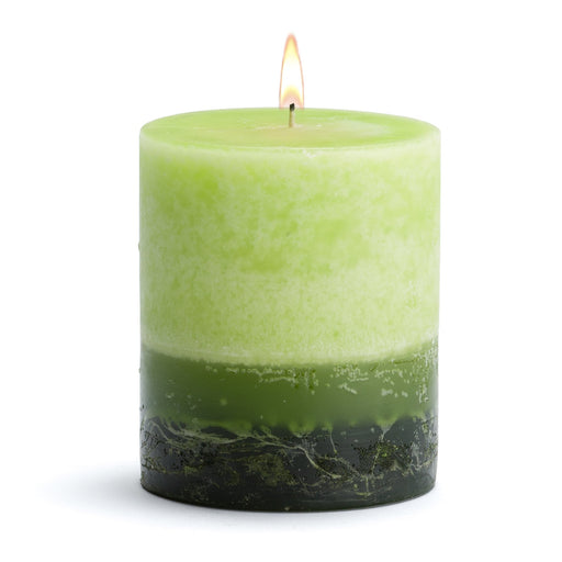 Stone Candles Scented Pillar Cucumber Melon