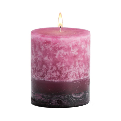 Stone Candles Scented Pillar Ginger Peach